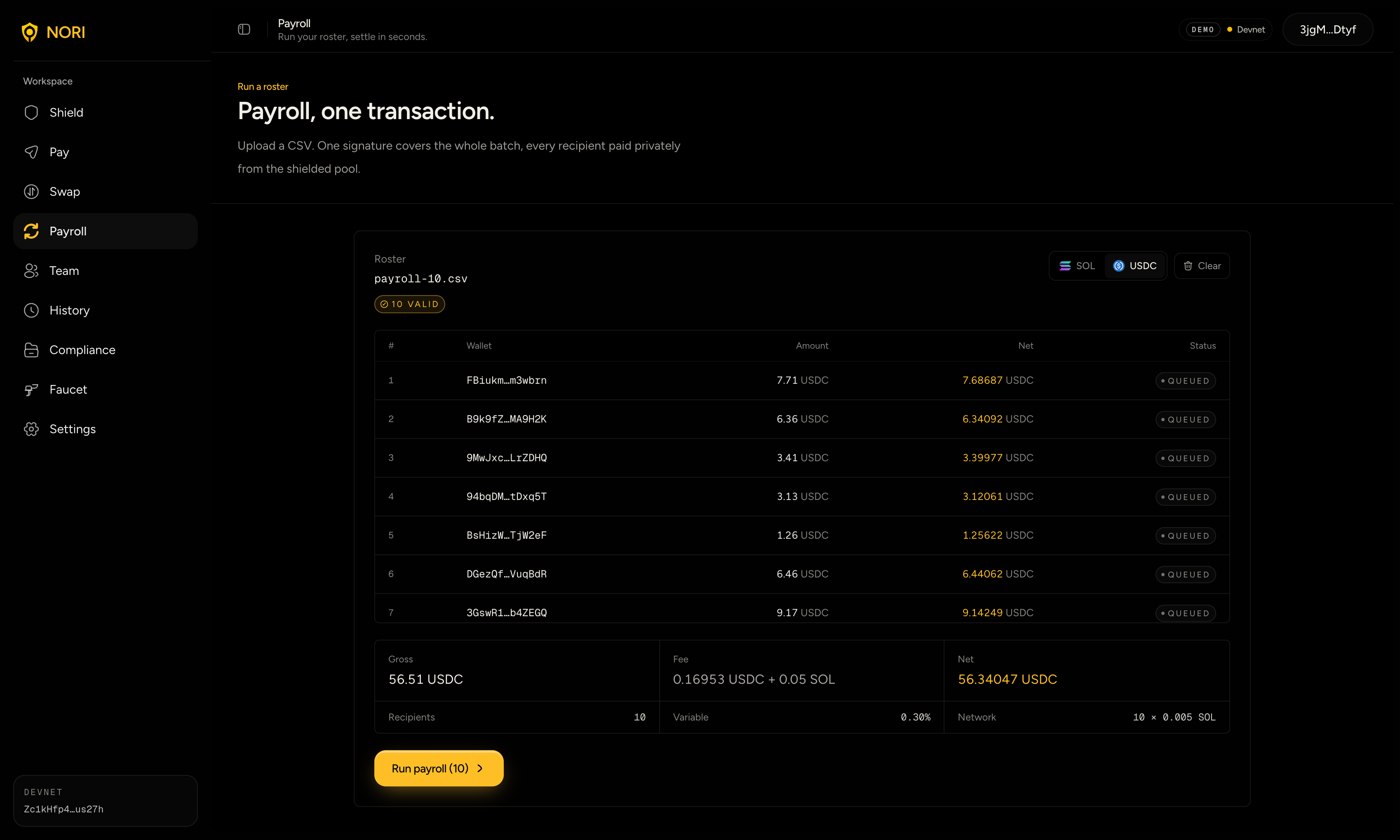 Nori payroll CSV upload